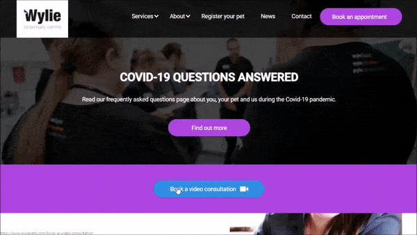 wylie gif booking on website
