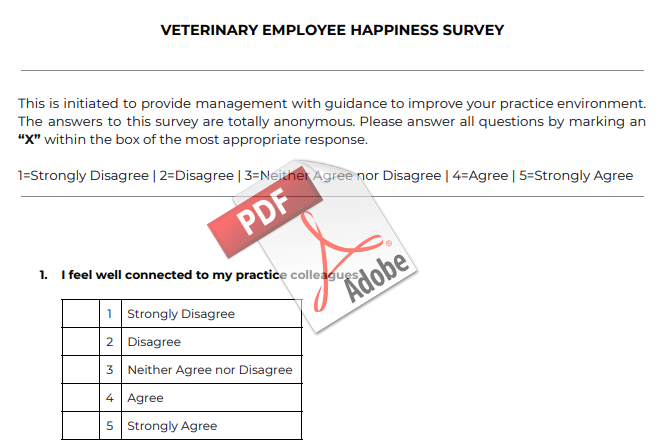 Employee Happiness Survey Template-PDF