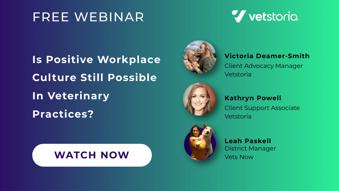 Webinar - Positive Workplace Culture - Vetstoria