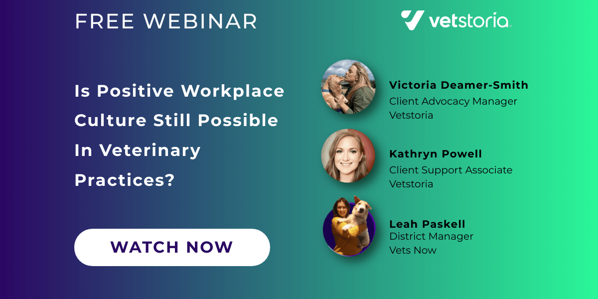 Webinar - Positive Workplace Culture - Vetstoria