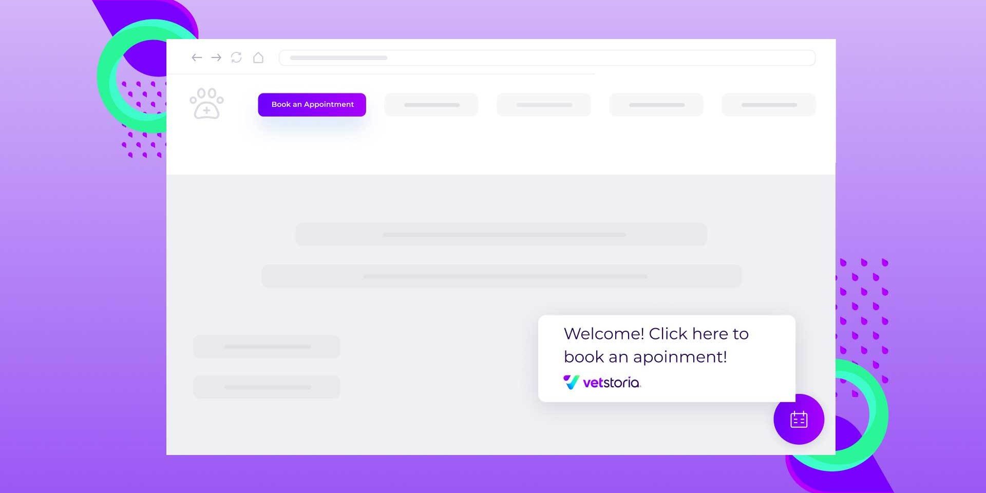Vetstoria Floating Button - Veterinary Online Appointments
