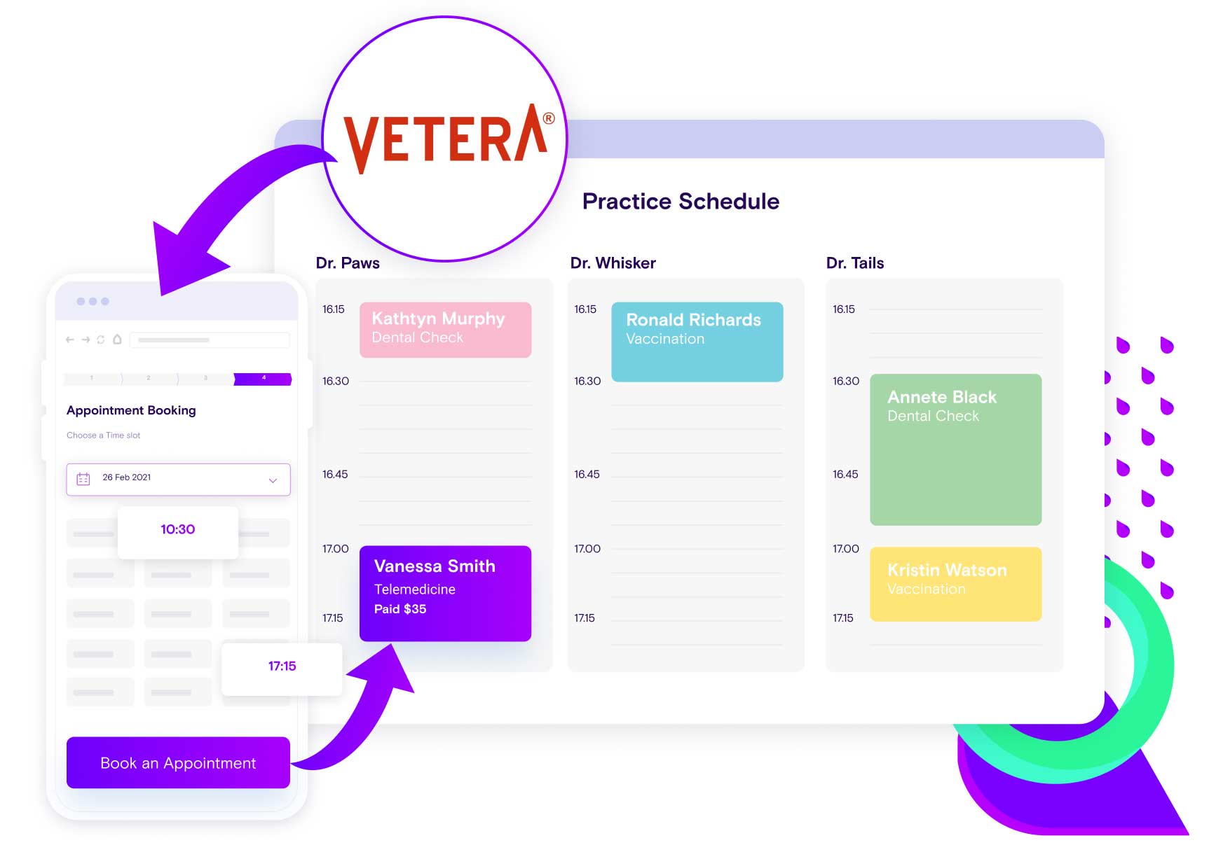 Vetera Schedule Integration