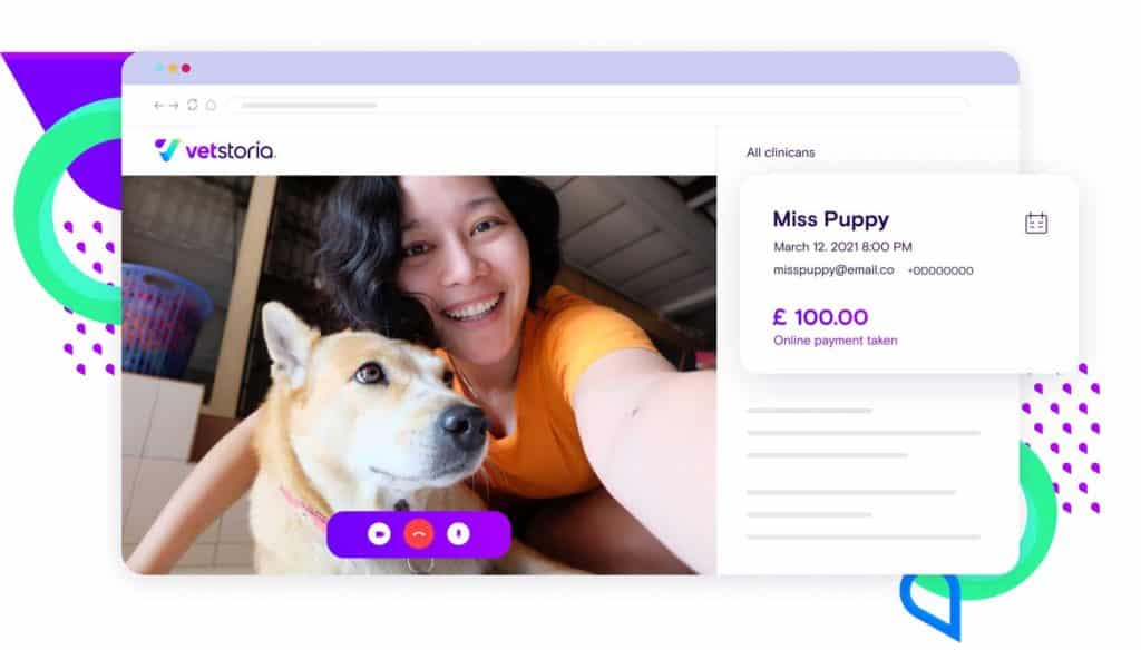 Offer remote consultations or virtual care; the telemedicine feature with Vetstoria's appointment scheduling software