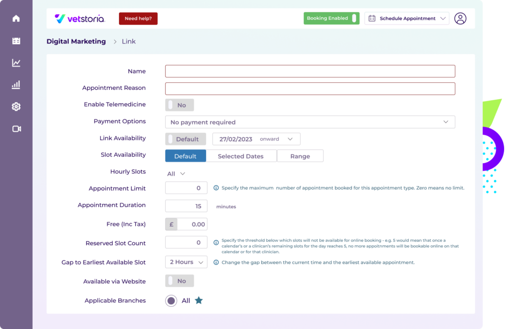 Vetstoria's appointment scheduling software to help you with digital marketing