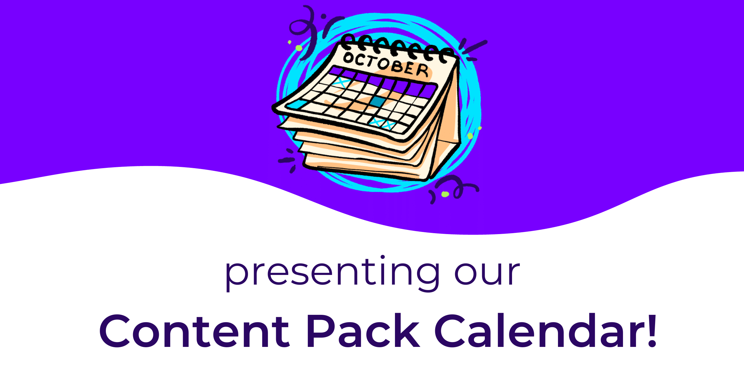 Content Pack Calendar presenting illustration