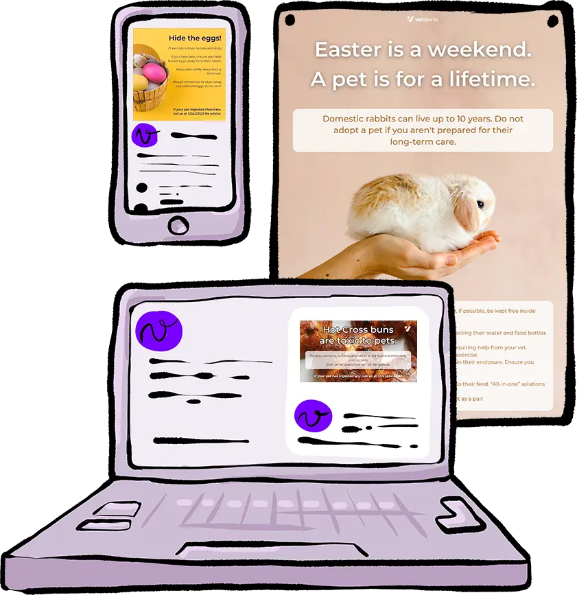 Easter pet safety Mockups Template