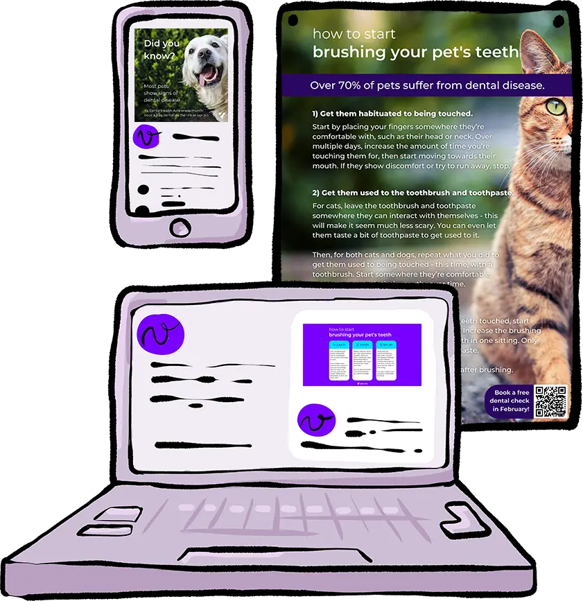 How to Brush Your Pet's Teeth Vetstoria Content Packs