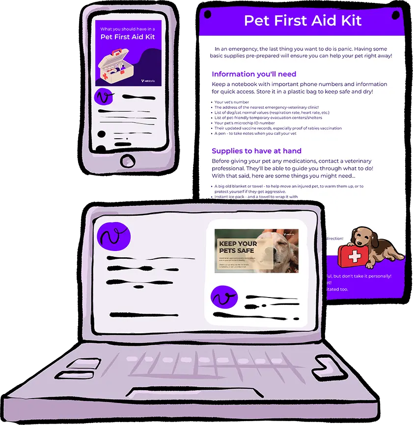 Pet First Aid Kit Mockups Template