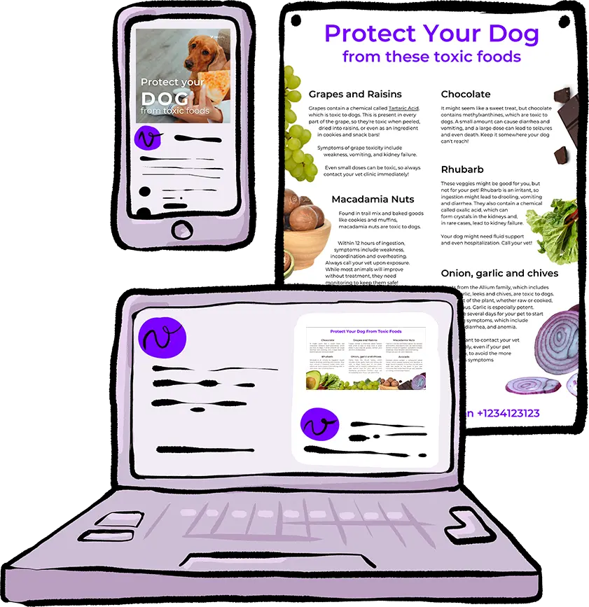 Toxic pet foods Mockups Template