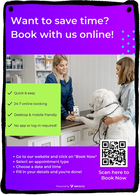 Veterinary Online Booking Poster Mockup Template