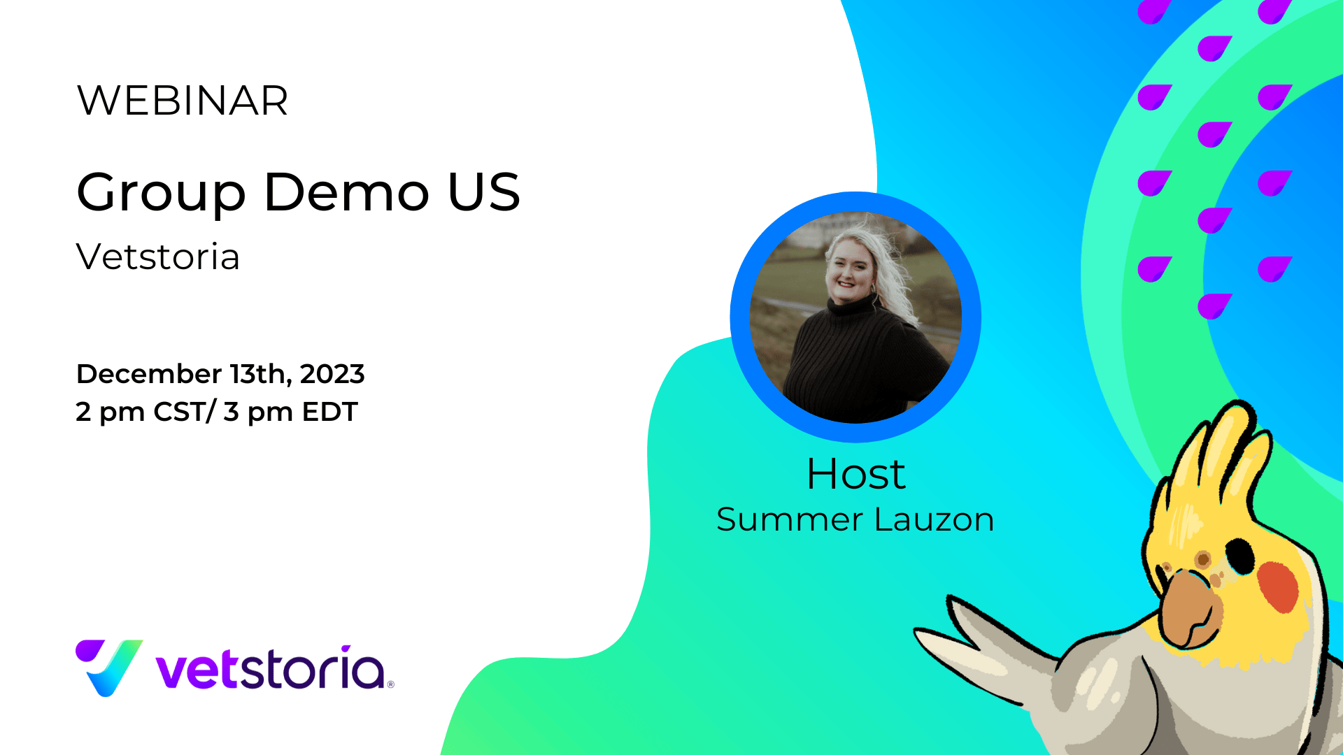 Welcome to Vetstoria's Group Demo (US) Dec 2023