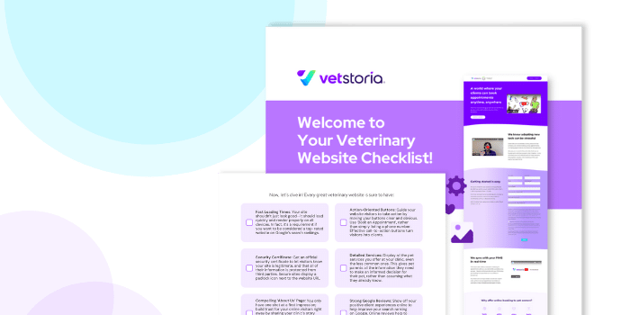 Vetstoria website checklist design 2