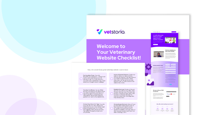 Vetstoria website checklist design 2