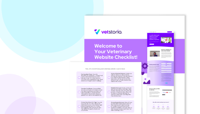 Vetstoria website checklist design 2