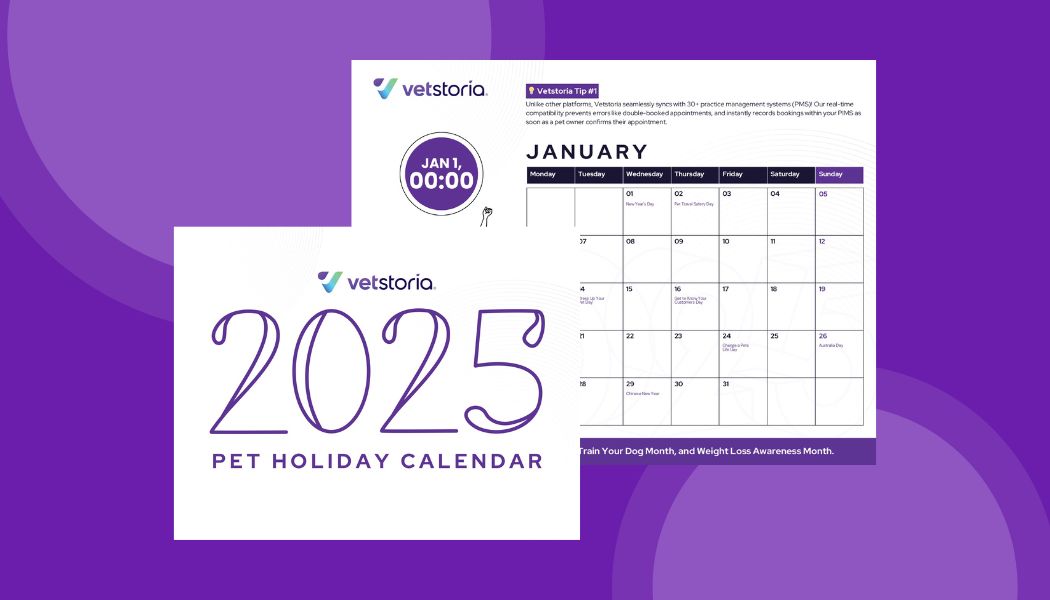 2025 Pet Holiday Calendar AU Vetstoria
