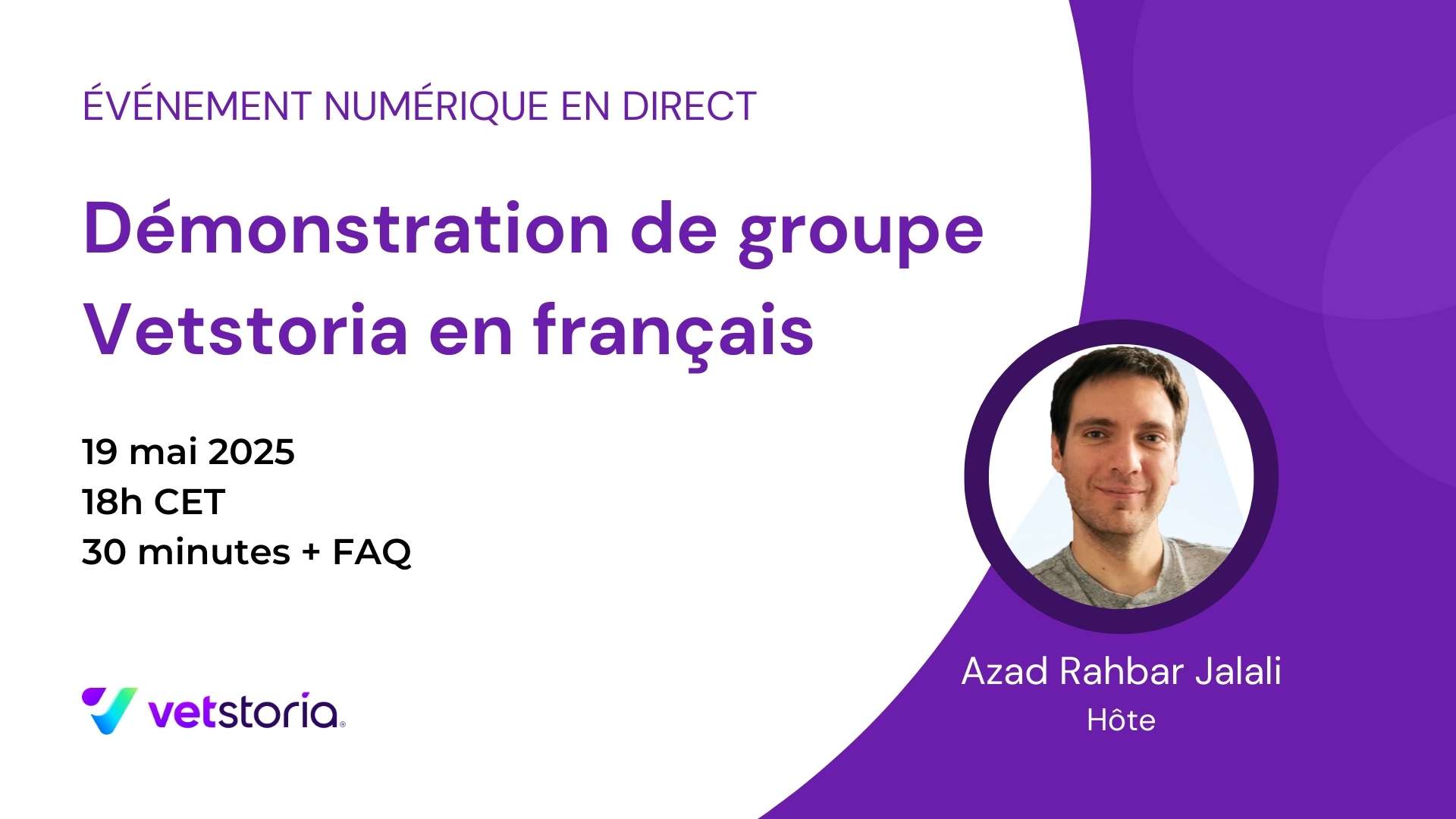Démonstration de groupe Vetstoria en français