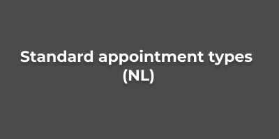 standaard afspraaktypen toevoegen