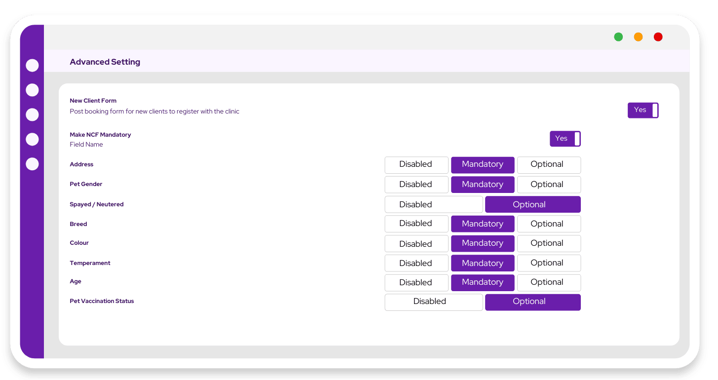 Vetstoria New Client Form 1