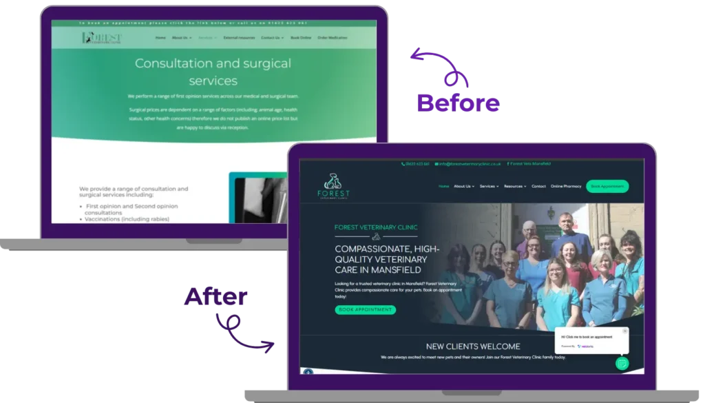 Forest Veterinary Clinic - Vetstoria case study image 1