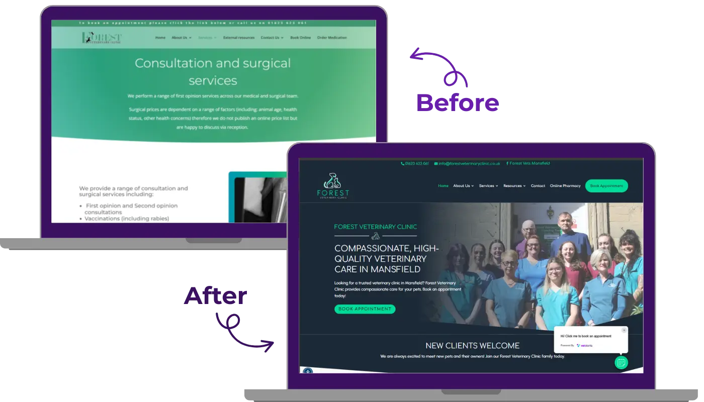 Forest Veterinary Clinic - Vetstoria case study image 1