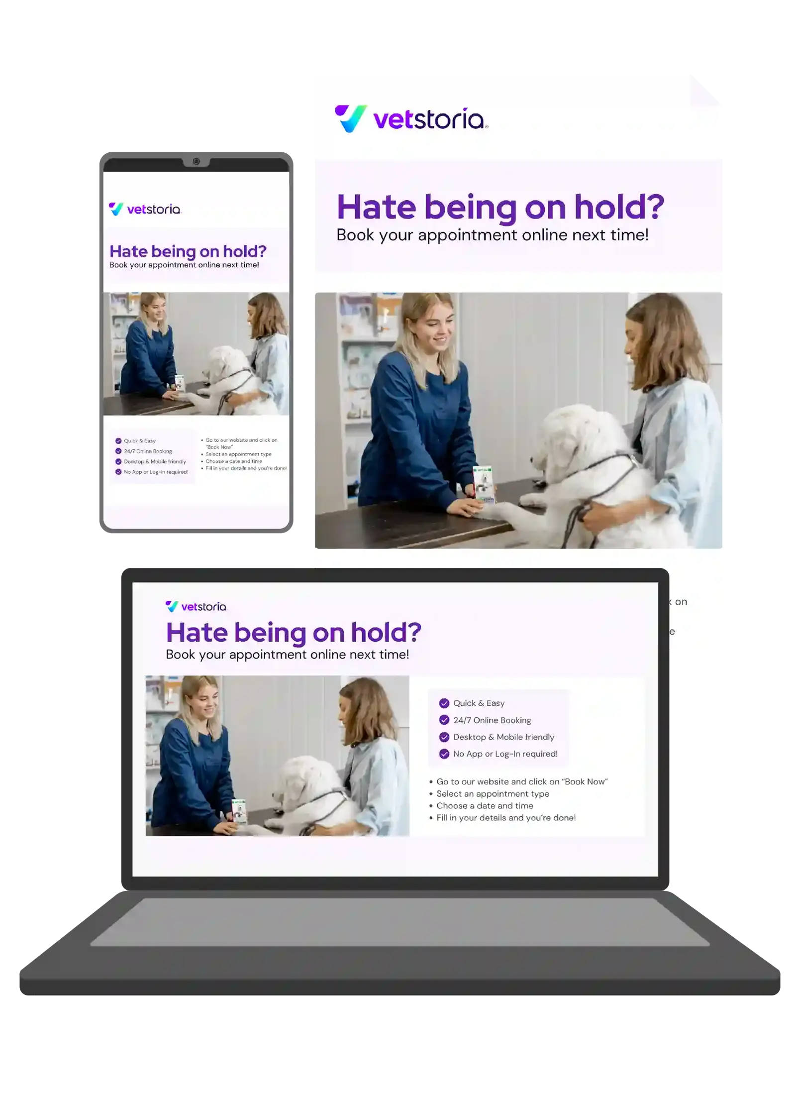 Vetstoria online booking content pack feature image