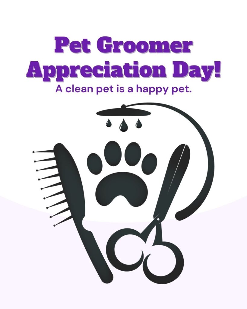 Pet groomer appreciation day Vetstoria November freebies