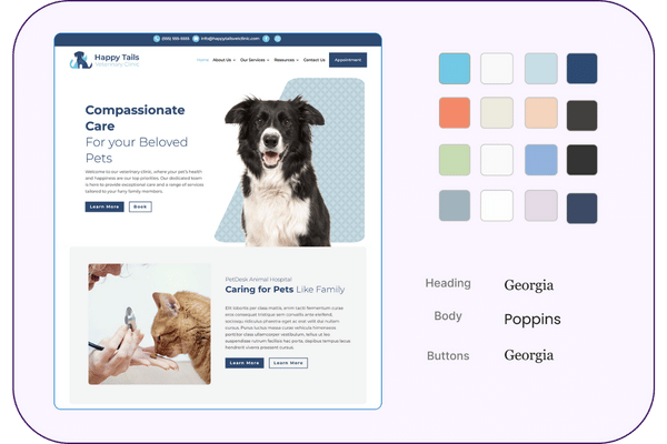 Vetstoria websites plans - essentials