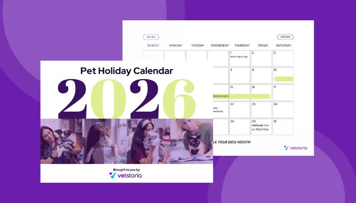 Vetstoria 2026 Pet Holiday Calendar UK EU