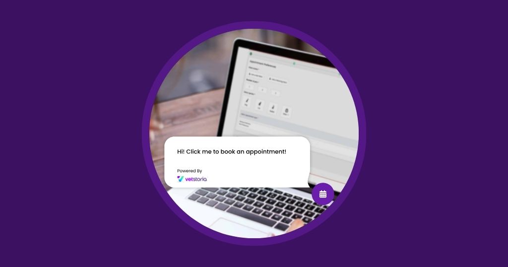 Vetstoria blog - How a Floating Button on Your Veterinary Website Drives 19% More Bookings